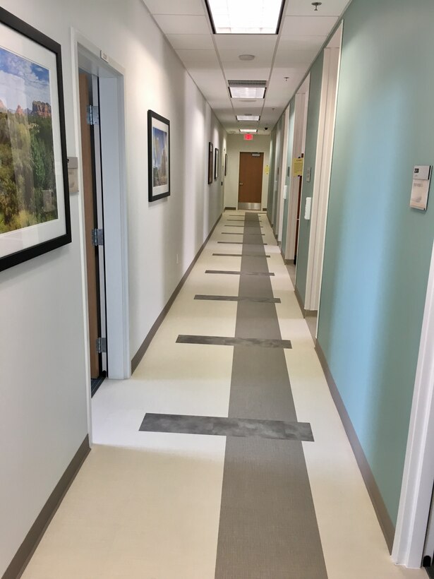 CANNON AIR FORCE BASE, N.M. – A hallway in the new Medical/Dental clinic, Oct. 18, 2017.