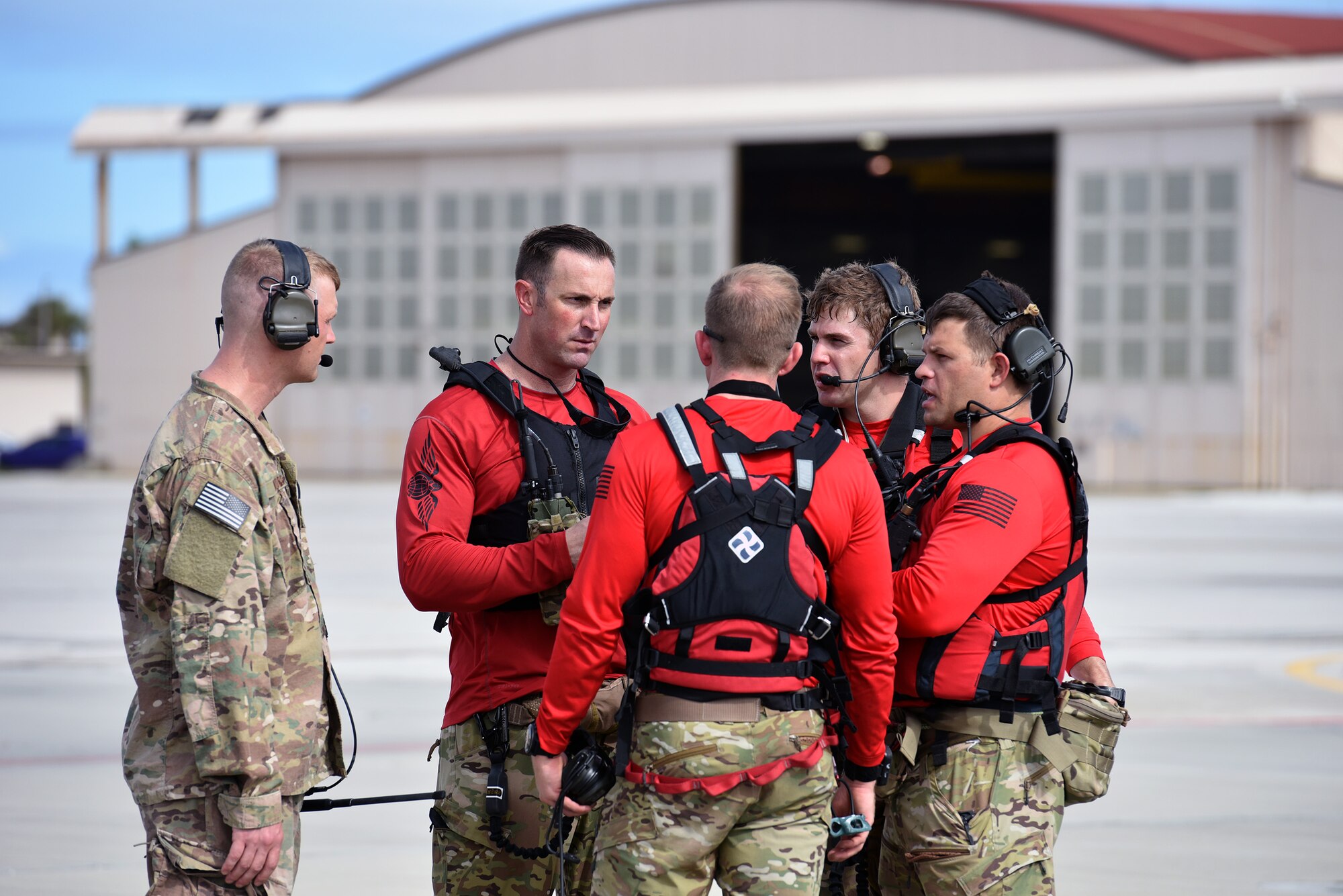 Rescue Airmen conduct medical evacuation of cruise passenger at sea