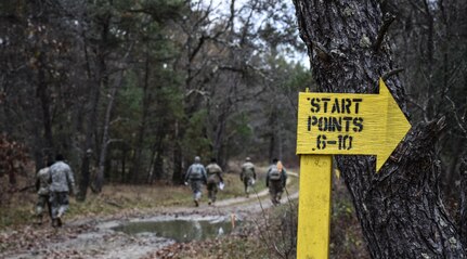 Soldiers competing in the 353rd Civil Affairs Command Best Warrior Competition head out on a Land Navigation Course at Fort McCoy, Wisconsin, November 3, 2017.
(U.S. Army Reserve photo by Catherine Lowrey, 88th Regional Support Command Public Affairs Office)