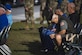 Retired Master Sgt. Baron Acosta puts his head down for a moment during a Safeside memorial service, Nov. 8, 2017, at Moody Air Force Base, Ga. Safeside reunions are biennial and scheduled around the 820th Base Defense Group’s high-ops tempo. (U.S. Air Force photo by Senior Airman Daniel Snider)