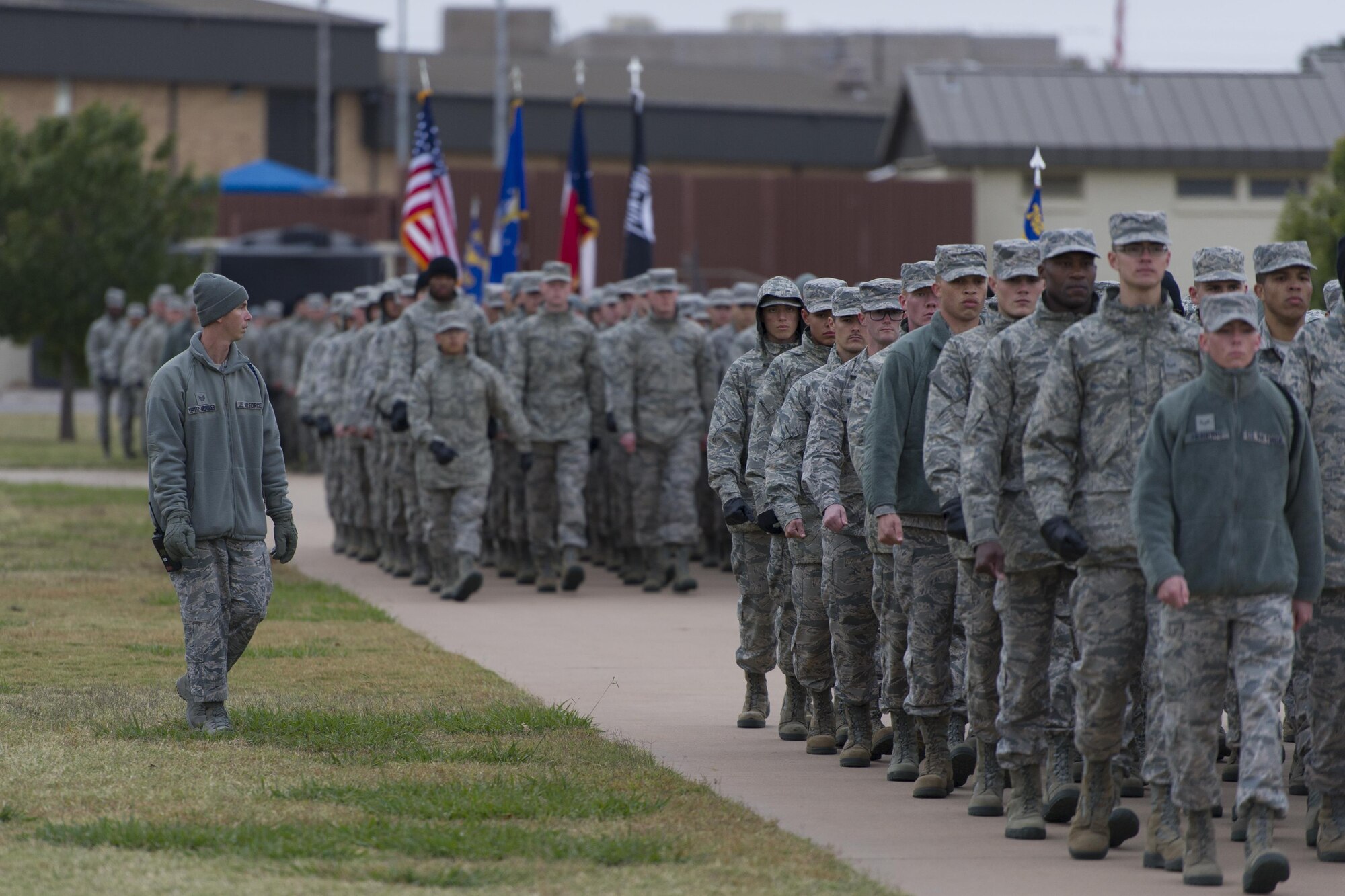 Veterans Day Parade practice