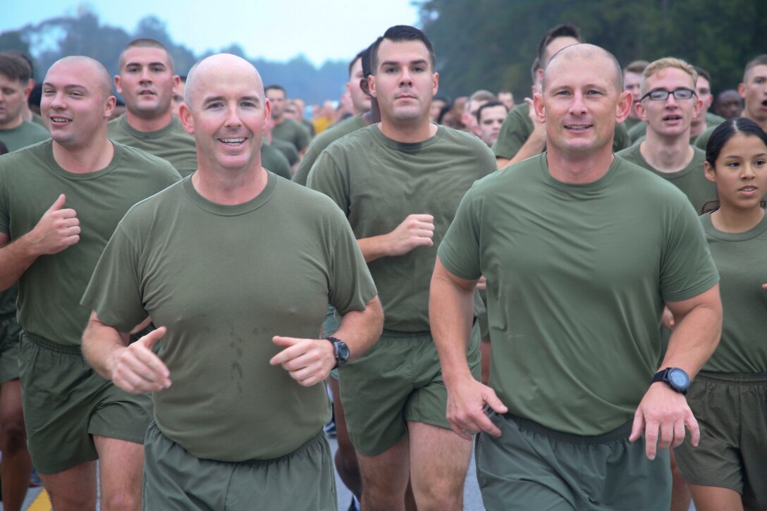 Cherry Point Marines run to celebrate 242nd Marine Corps birthday