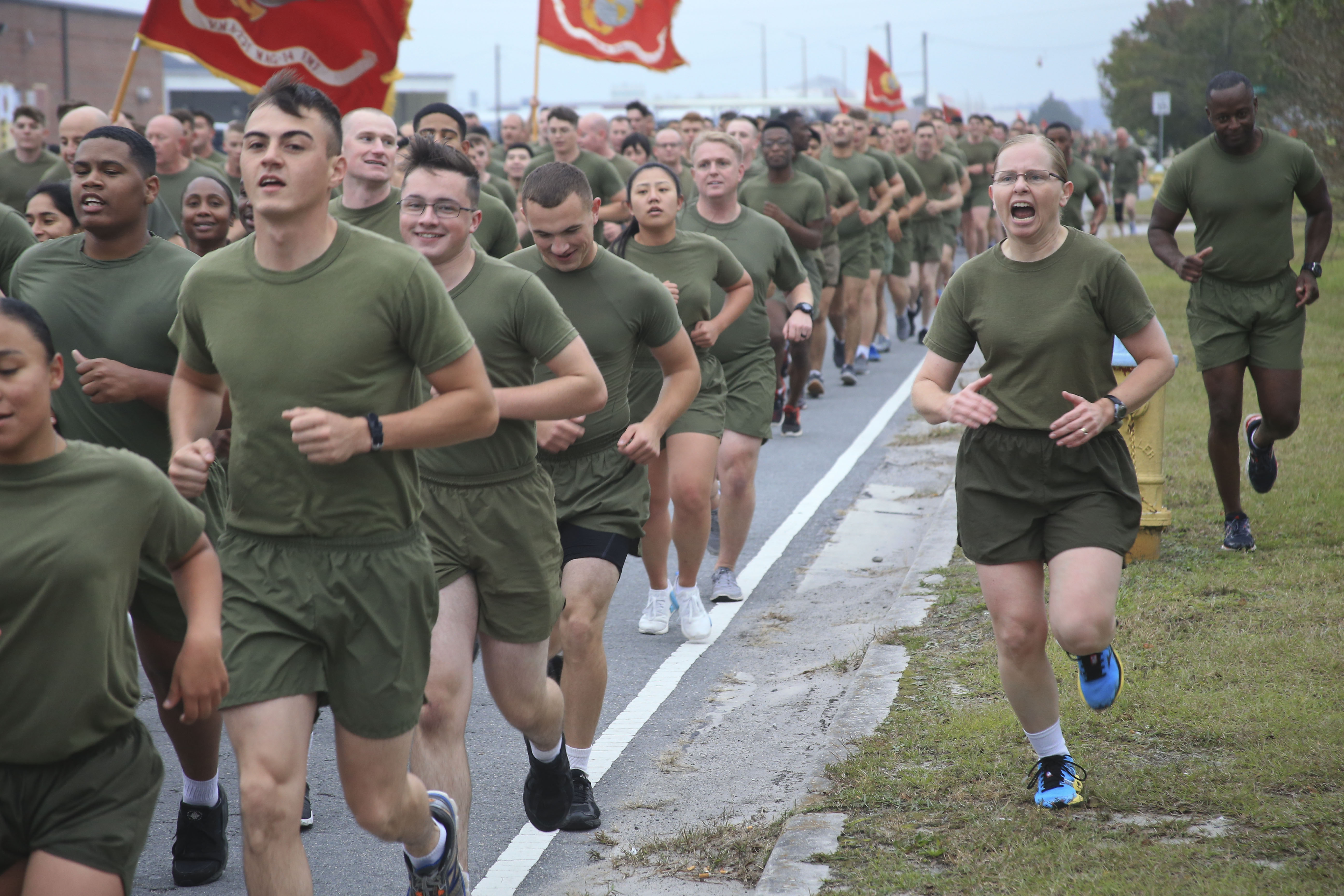 Cherry Point Marines run to celebrate 242nd Marine Corps birthday ...