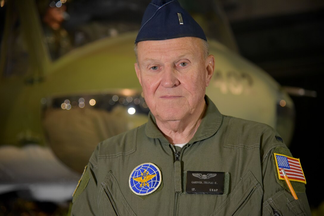 The National Museum of the U.S. Air Force commemorated Veterans Day with a "Plane Talks" program where visitors had a chance to interact with veterans and subject matter experts. Colonel (Ret.) Tom Gardner spoke with visitors about his experience during the Southeast Asia War.
