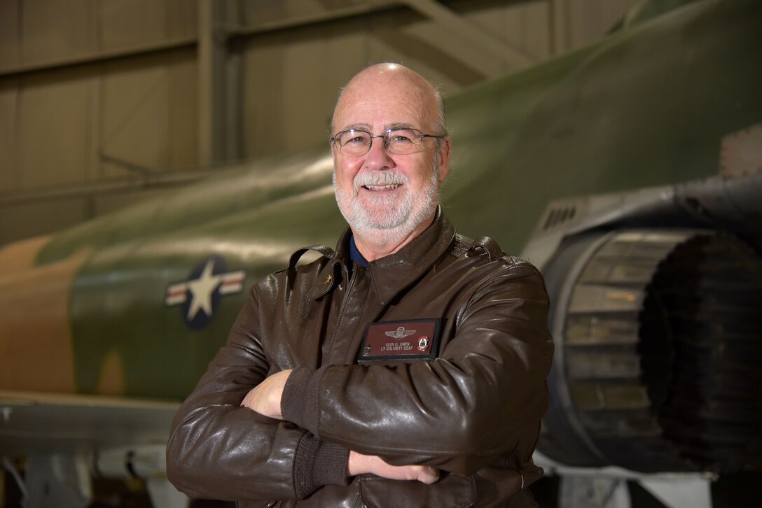 The National Museum of the U.S. Air Force commemorated Veterans Day with a "Plane Talks" program where visitors had a chance to interact with veterans and subject matter experts. Lt. Col. (Ret.) Glen Owen spoke with visitors about his experience as a weapon systems officer (WSO) on the F-4.