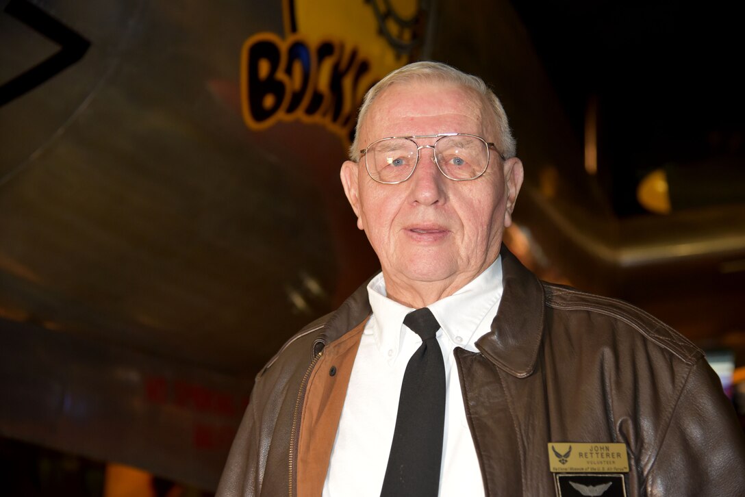 The National Museum of the U.S. Air Force commemorated Veterans Day with a "Plane Talks" program where visitors had a chance to interact with veterans and subject matter experts. Major (Ret.) John Retterer spoke with visitors about his Army Paratrooper experience.