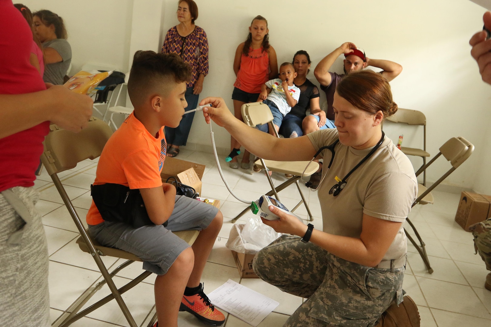 Ohio Guard members provide medical care in Puerto Rico