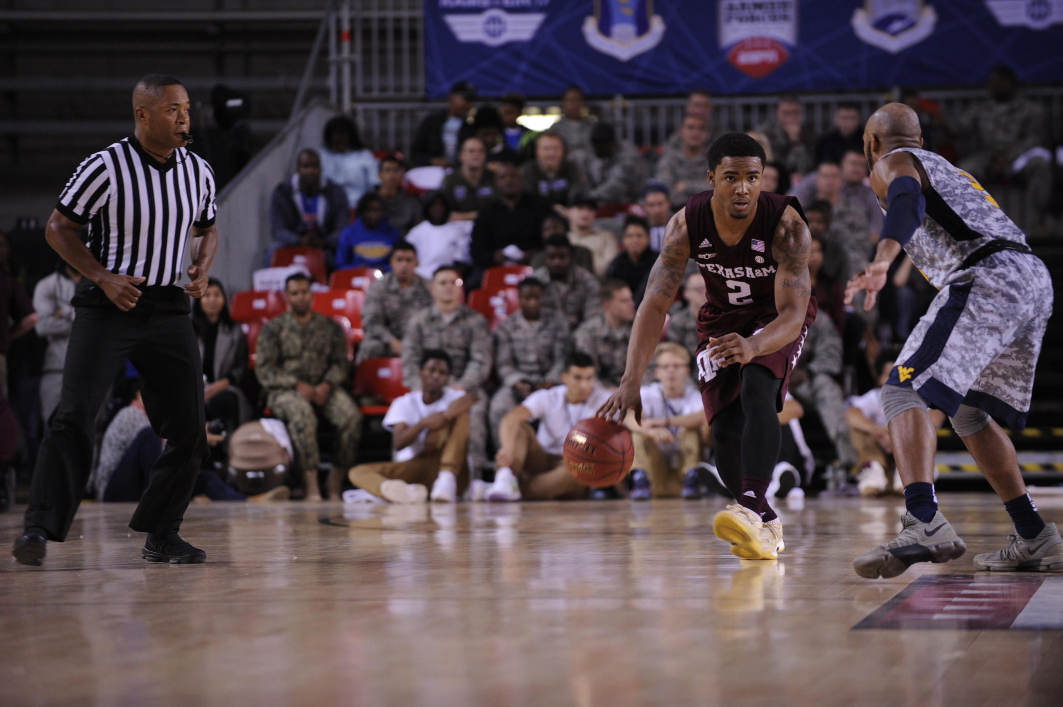 Aggies Rout Mountaineers 88 65 In Armed Forces Classic