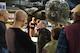 The National Museum of the U.S. Air Force commemorated Veterans Day with a "Plane Talks" program where visitors had a chance to interact with veterans and subject matter experts. Here Lt. Col. (Ret.) Jack Hampshire speaks with visitors about his B-25 piloting experience.
