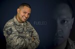Tech. Sgt. Claudio Collazo Jr., a command section staff member from the 59th Medical Operations Squadron, poses for a photo on October 6, 2017, at Joint Base San Antonio-Lackland, Texas. Collazo overcame significant adversity throughout life, fueling his drive for success.