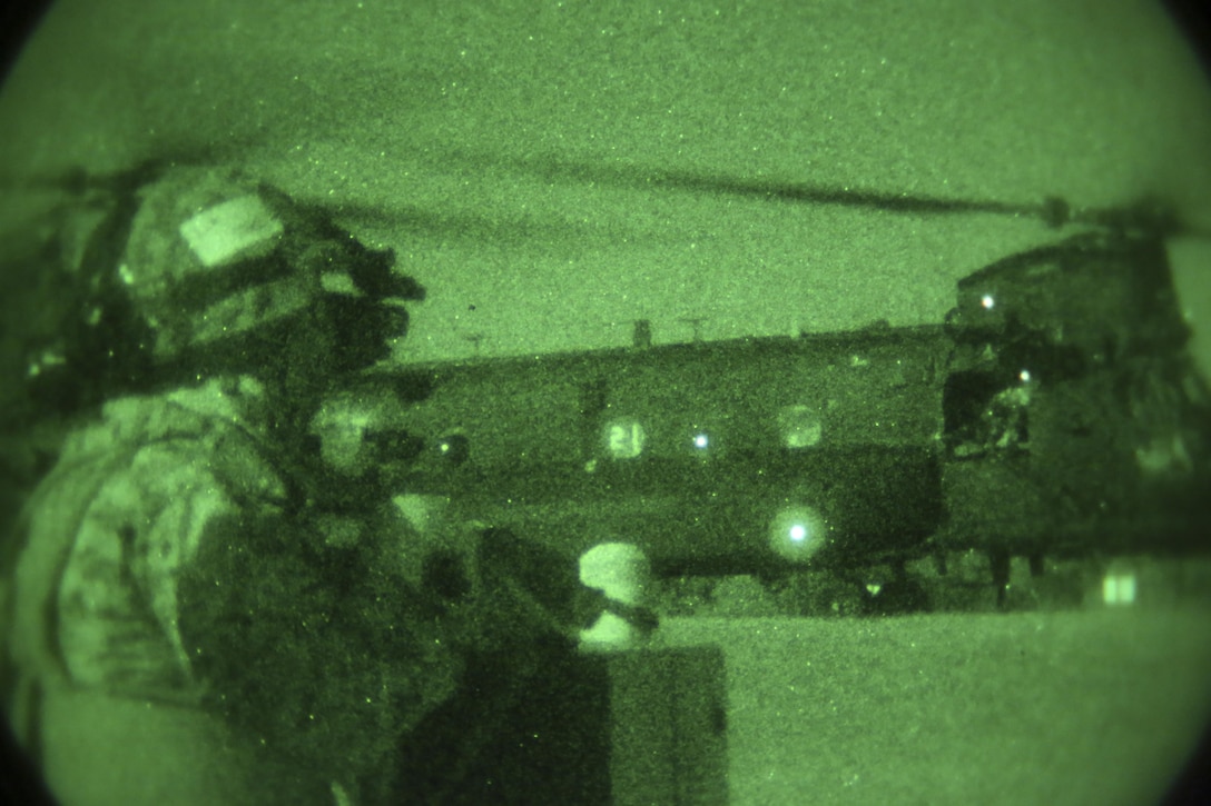 Marines with Marine Air Control Group-28 and 2nd Marine Information Group provide cover while completing a causalty air-evac with Marines from 1st Marine Raider Battalion, U.S. Marine Corps Forces, Special Operations Command during close quarter combat in Hattiesburg, Miss., Nov. 4, 2017.  Marines with 1st MRB participated in RAVEN 18-02, a 10-day realistic military training exercise designed to assess the Marine Special Operations Companies and Marine Special Operations Teams’ capability to effectively complete their missions.  Marines with MACG-28 and 2nd MIG played the role of partner nation forces during the exercise. (U.S. Marine Corps photo by Cpl. Bryann K. Whitley)