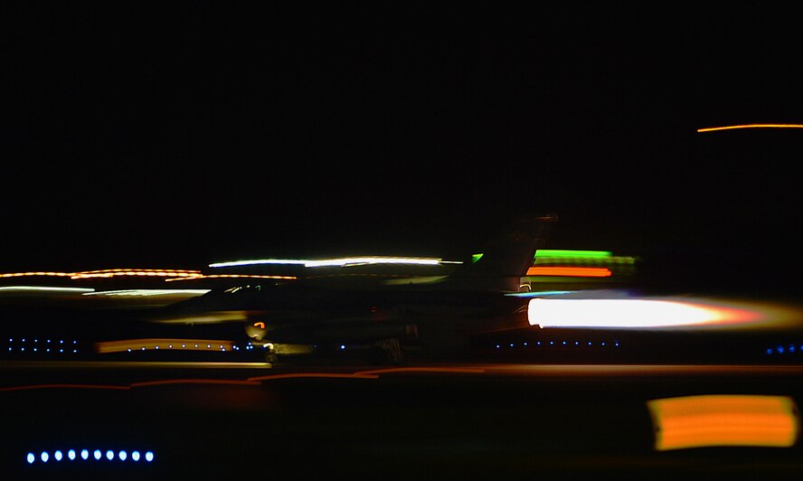 U.S. Airmen assigned to the 77th Fighter Squadron deployed to an undisclosed location in Southwest Asia in support of Operation Freedom's Sentinel.