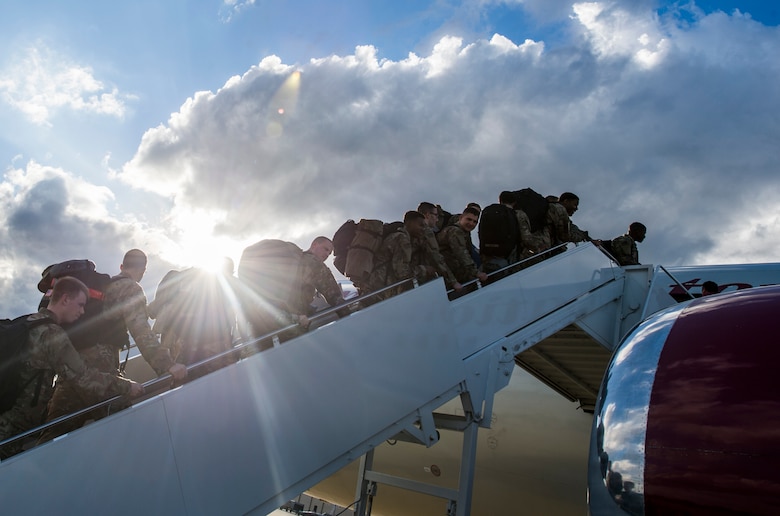 U.S. Airmen assigned to the 77th Fighter Squadron deployed to an undisclosed location in Southwest Asia in support of Operation Freedom's Sentinel.