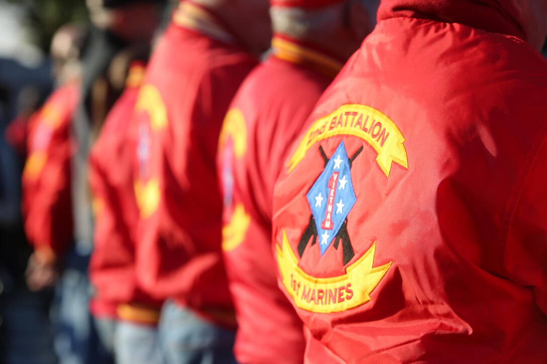 On Nov. 10, 2017, the U.S. Marine Band and the Ceremonial Escort from Marine Barracks Washington participated in a wreath-laying ceremony in honor of the Marine Corps' 242nd birthday at the National World War II Memorial in Washington, D.C. (U.S. Marine Corps photo by Master Sgt. Amanda Simmons/released)