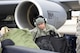 Senior Airman Brad Barry, assigned to the 64th Air Refueling Squadron, 157th Air Refueling Wing, loads bags onto a KC-135 Stratotanker for the twelve N.H. Air National Guardsmen deploying from the 260th Air Traffic Control Squadron in support of the ongoing hurricane relief efforts in Puerto Rico on November 13, 2017, at Pease Air National Guard Base, N.H. The Airmen will augment a group from the 235th ATCS, North Carolina Air National Guard, and support the air control mission in Puerto Rico.  (N.H. Air National Guard photo by Master Sgt. Thomas Johnson)