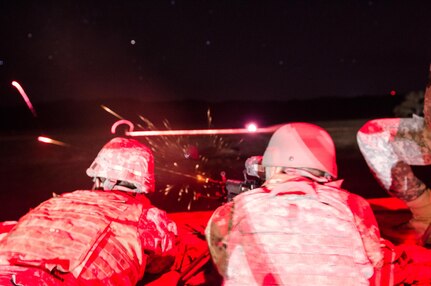 Firing at night at Cold Steel II