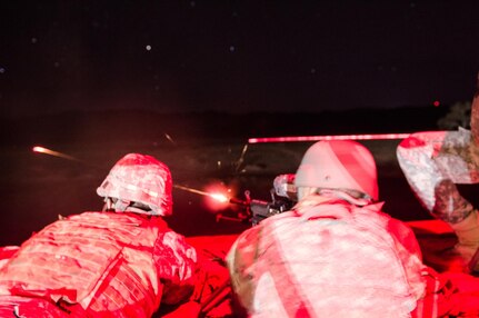 Firing at night at Cold Steel II