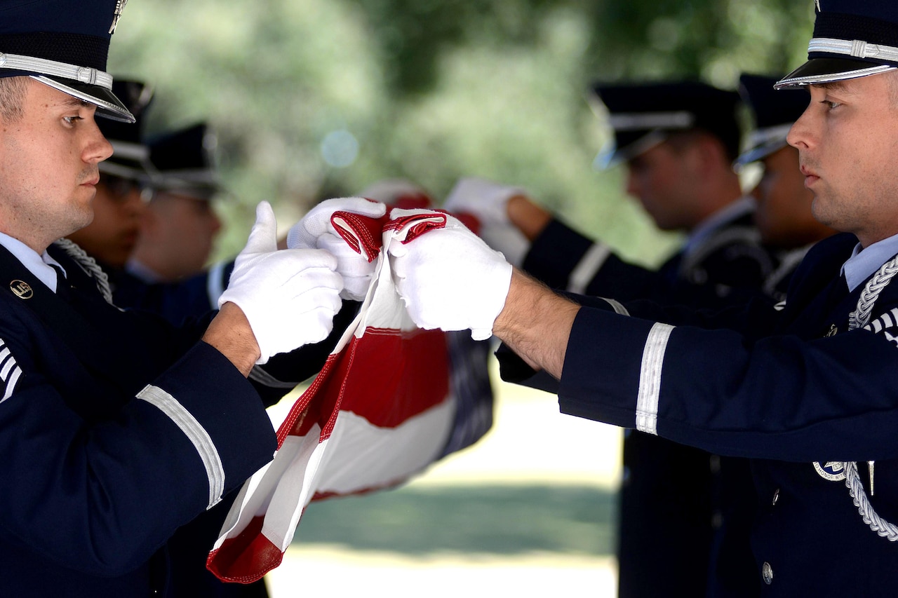 honor guard flag folding