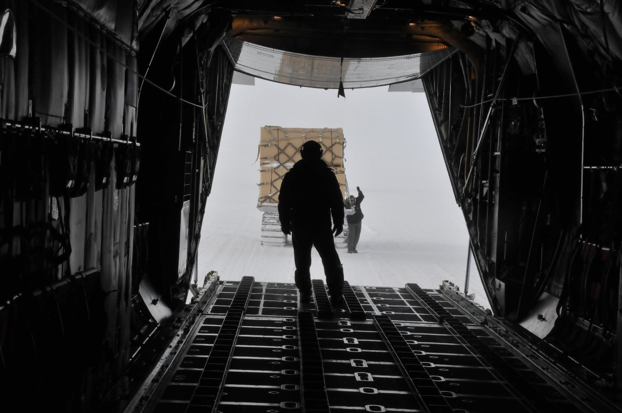LC-130 aircrew completes South Pole mission despite extreme weather conditions