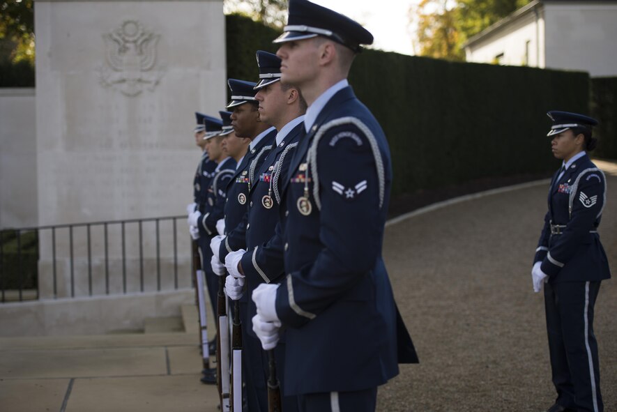 The Cambridge American Memorial Cemetery is the final resting place of nearly 4000 American service members and honors more than 5000 who were never recovered on the wall of the missing.