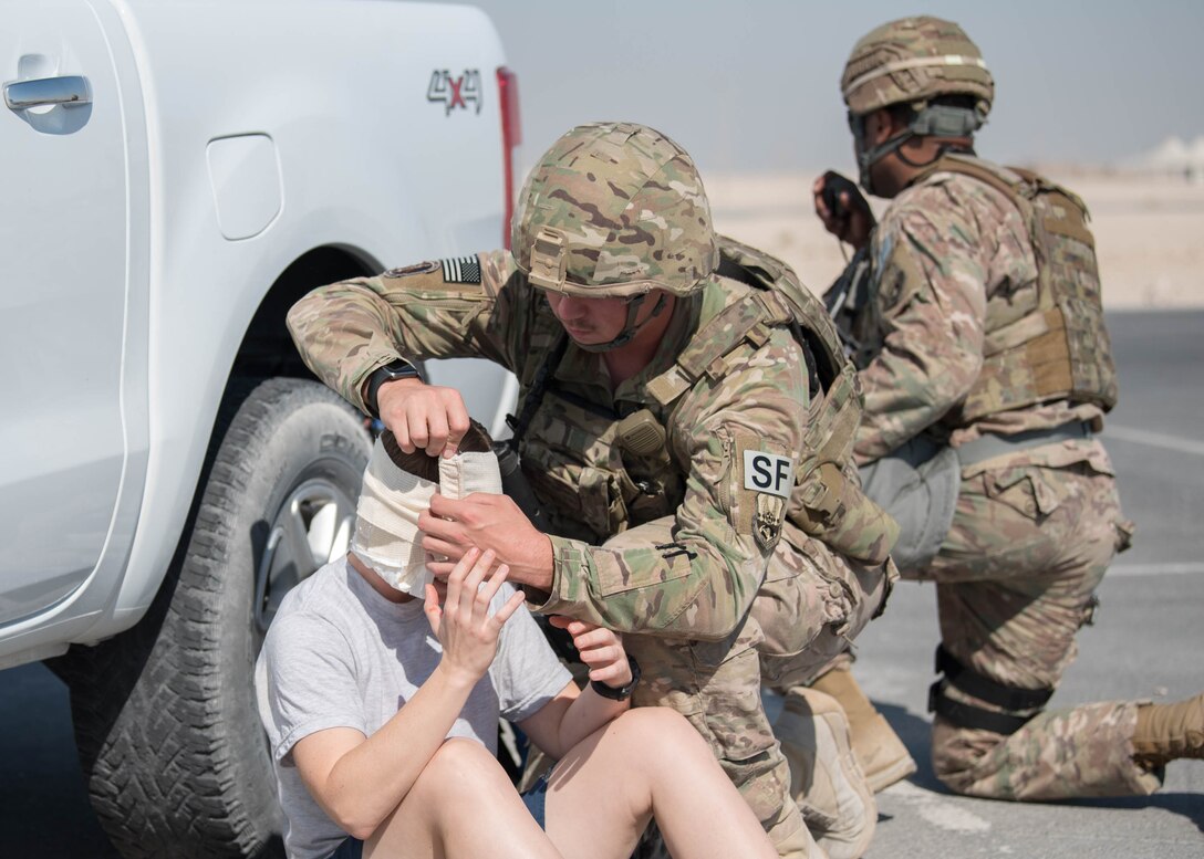 Al Udeid Air Base conducts Anti-Terrorism Force Protection Exercise