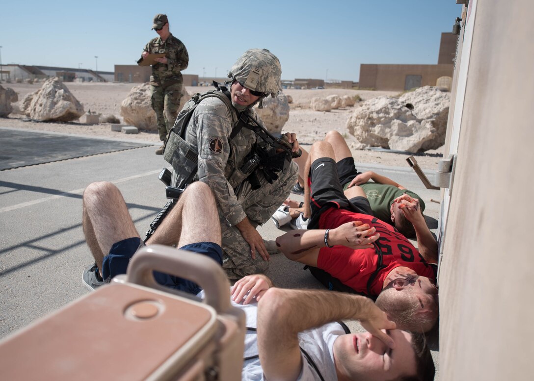 Al Udeid Air Base conducts Anti-Terrorism Force Protection Exercise