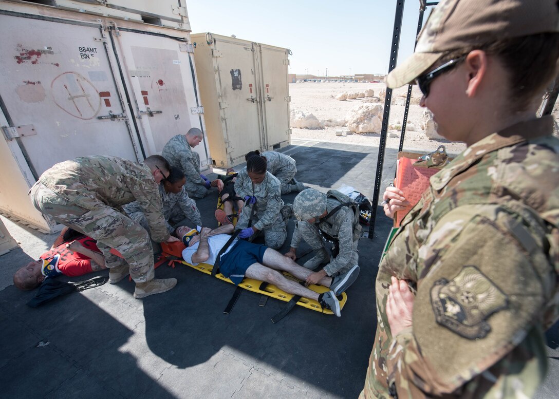 Al Udeid Air Base conducts Anti-Terrorism Force Protection Exercise