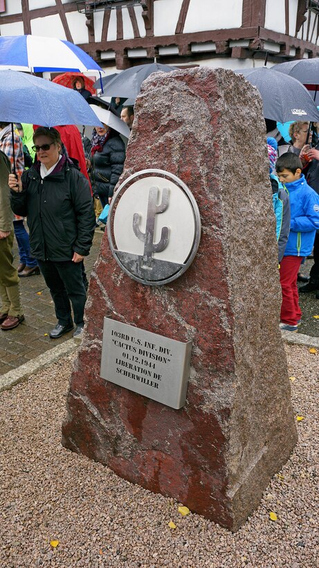 French Town Dedicates WWII Memorial to 103rd Infantry