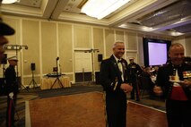 ALEXANDRIA, Va. - Chemical Biological Incident Response Force, CBIRF, U.S. Marine Corps Forces Command, Marines, Sailors and their friends and families commemorated the 242nd anniversary of the United States Marine Corps during CBIRF’s 2017 Marine Corps Birthday Ball at the Hilton Mark Center in Alexandria, Va., Nov. 4, 2017. Maj. Gen. Richard J. Gallant, U.S. Army Commander of Joint Task Force Civil Support, and his wife, Mrs. Carol Gallant, were the guests of honor. (Official U.S. Marine Corps Photos by Cpl. Maverick S. Mejia/ RELEASED)