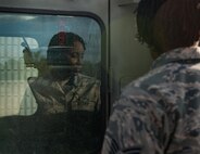 U.S. Air Force Staff Sgt. Tasheika Metts, 733rd Logistics Readiness Squadron vehicle maintainer, conducts a quality assurance inspection on a forklift at Joint Base Langley-Eustis, Va., Nov. 14, 2017.