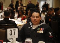 Chemical Biological Incident Response Force, CBIRF, U.S. Marine Corps Forces Command, Marines, Sailors and their friends and families commemorated the 242nd anniversary of the United States Marine Corps during CBIRF’s 2017 Marine Corps Birthday Ball at the Hilton Mark Center in Alexandria, Va., Nov. 4, 2017. Maj. Gen. Richard J. Gallant, U.S. Army Commander of Joint Task Force Civil Support, and his wife, Mrs. Carol Gallant, were the guests of honor. (Official U.S. Marine Corps Photos by Cpl. Maverick S. Mejia/ RELEASED)