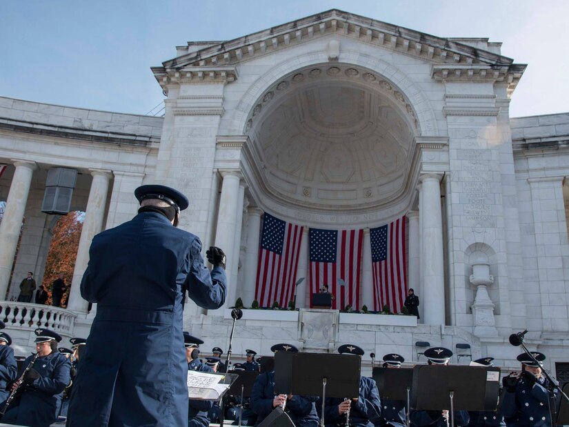 Band plays at Arlington National Cemetary