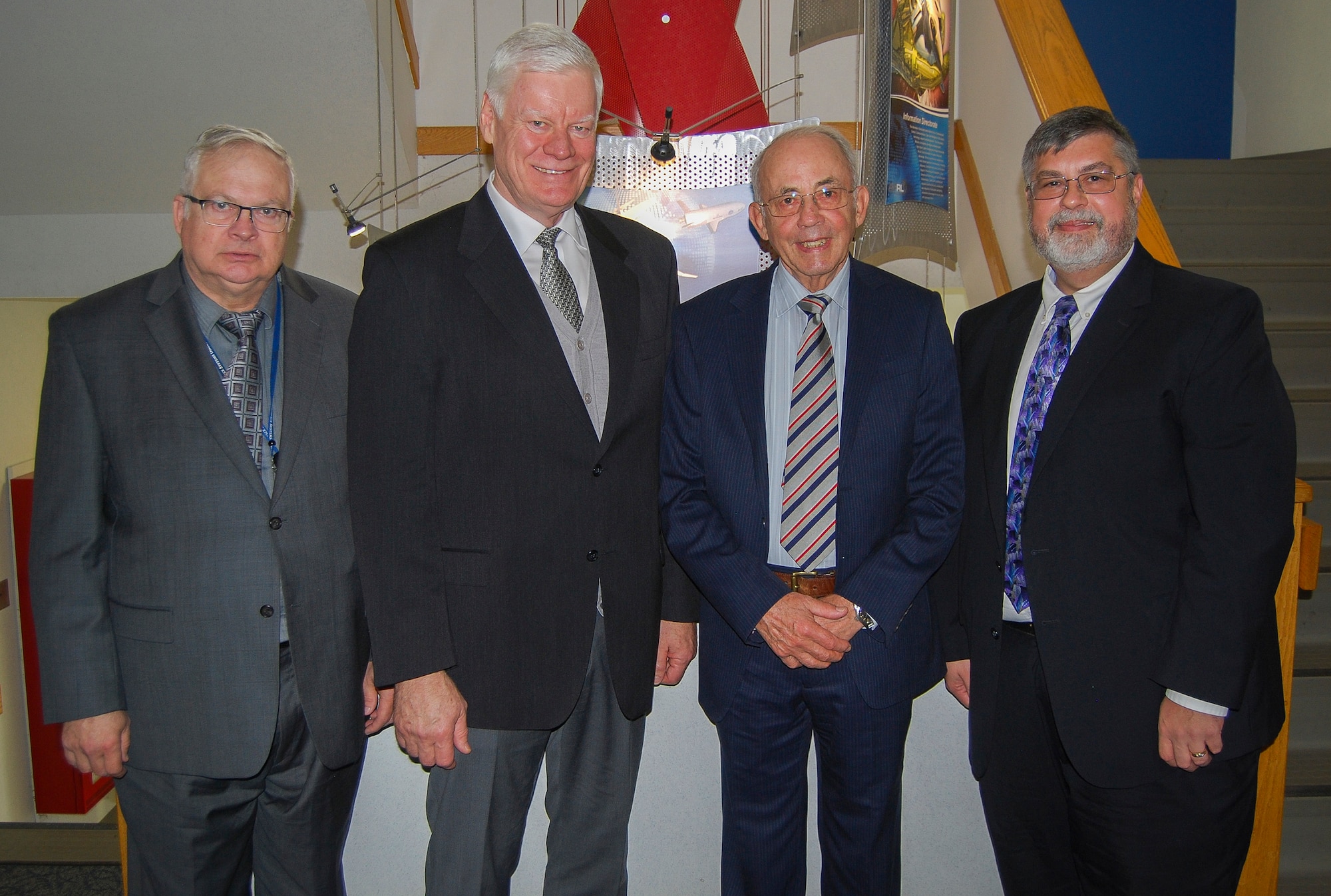 Mr. Ian Whittle son of Sir Frank Whittle visits the Air Force Research Laboratory, Wright-Patterson, Air Force Base Ohio