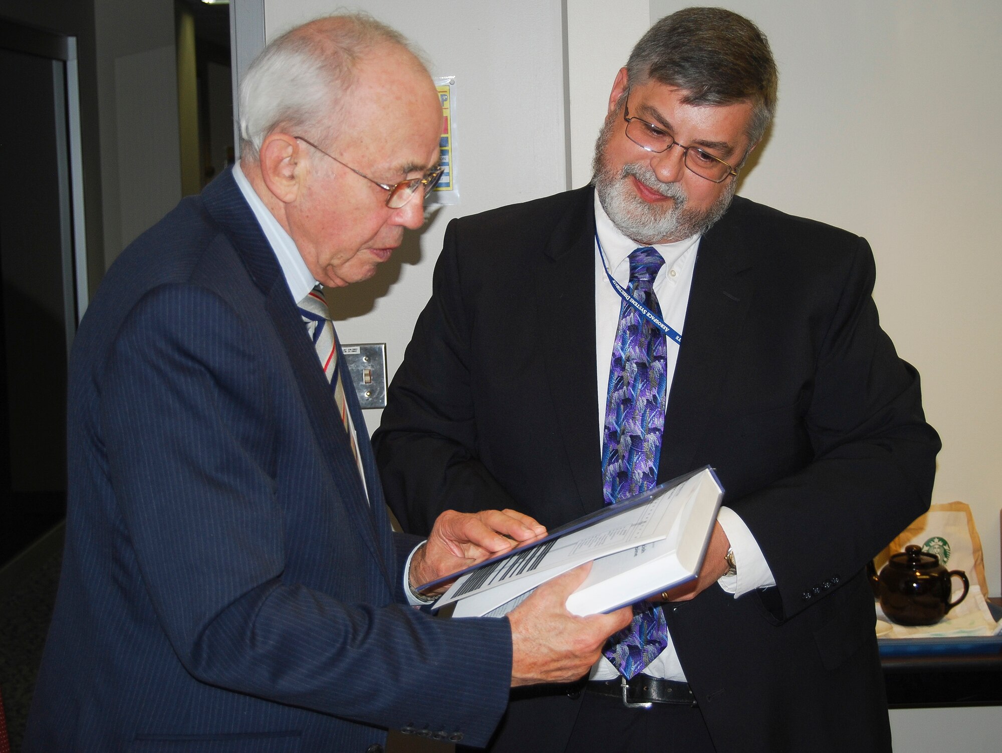 Mr. Ian Whittle son of Sir Frank Whittle visits the Air Force Research Laboratory, Wright-Patterson, Air Force Base Ohio