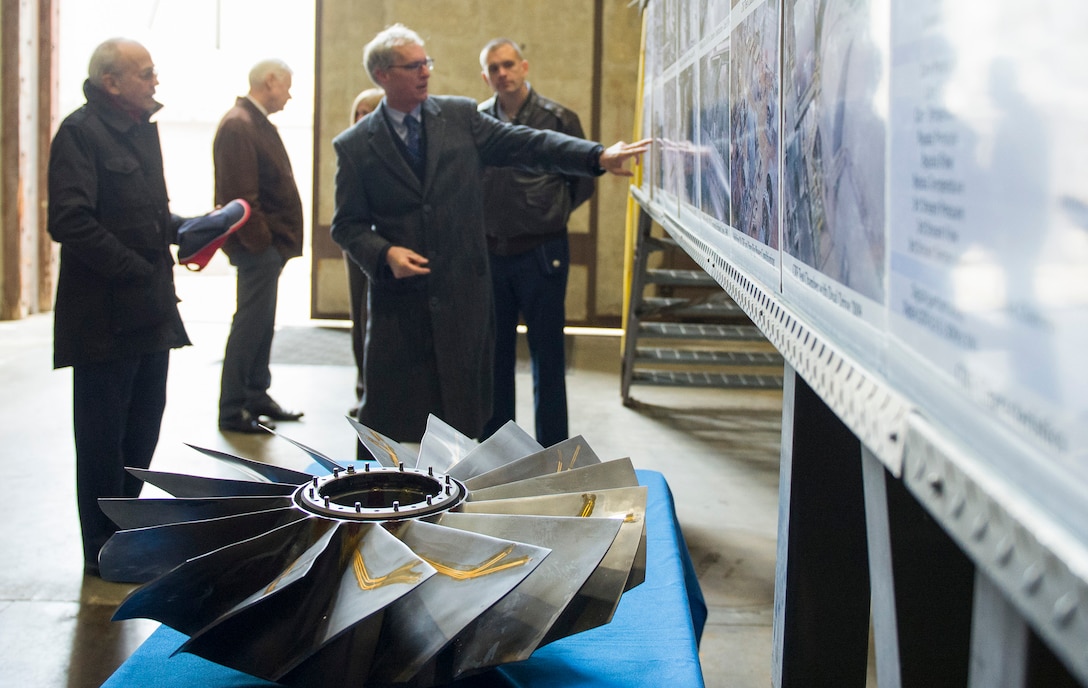 Mr. Ian Whittle son of Sir Frank Whittle visits the Air Force Research Laboratory, Wright-Patterson, Air Force Base Ohio