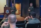 Capt. Joe Zujus, 48th Flying Training Squadron flight commander, speaks to 14th Airlift Squadron pilots about the expectations, background and benefits to becoming a T-1A Jayhawk or T-6A Texan II jet trainer aircraft instructor at the 14th AS on Joint Base Charleston, S.C., Nov. 13, 2017.