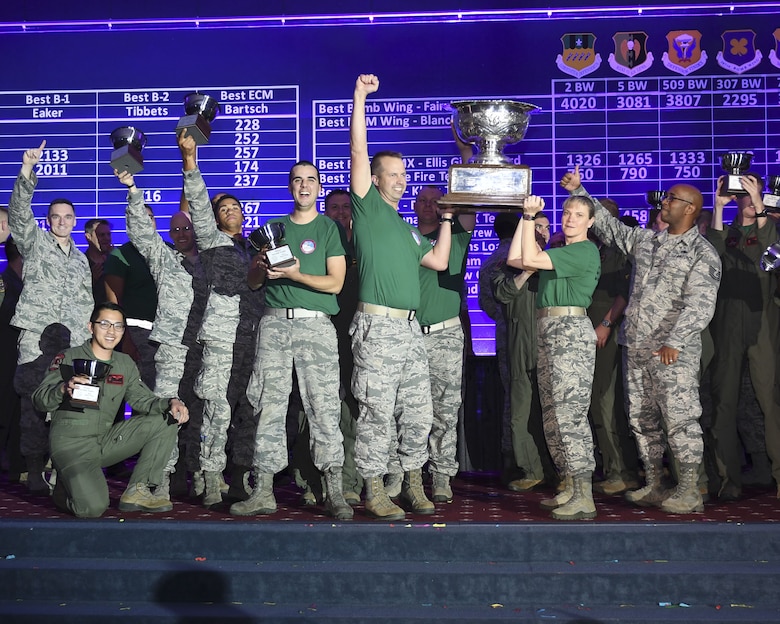 The 2nd Bomb Wing at Barksdale Air Force Base, Louisiana, took home the FairchildTrophy for Best Bomb Wing in Global Strike Command during the 2017 Global Strike Challenge. Trophies were awarded during a scoreposting event Nov. 15 at Barksdale AFB, Louisiana.