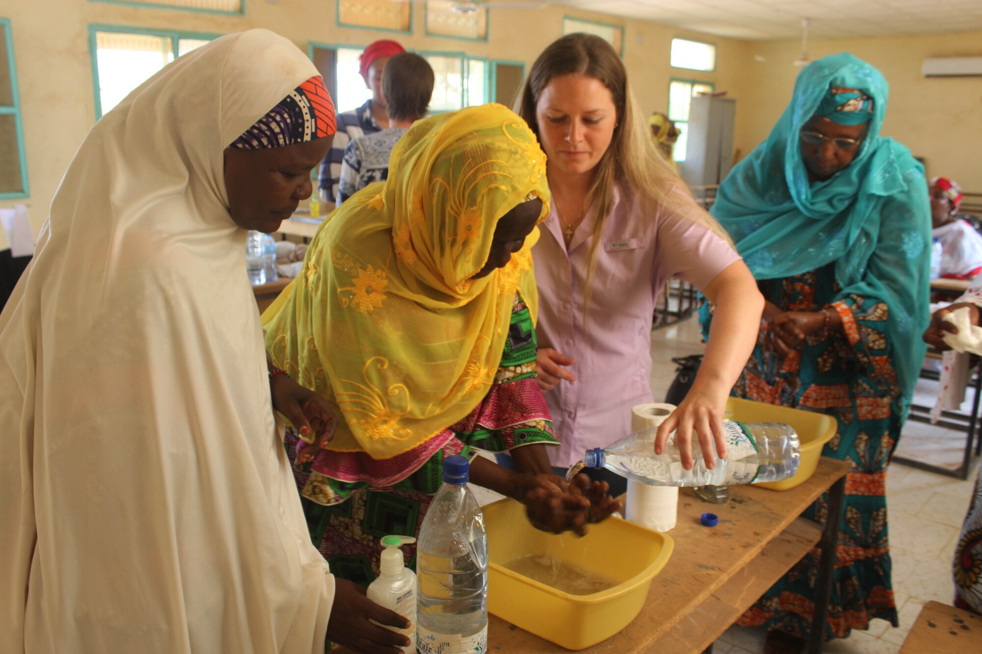 The 724th Expeditionary Air Base Squadron medical section conducted a three-day women’s hygiene class for 25 women from the Association of Nigerien Women Against War from Aug. 12 to Aug. 14, 2017, in Agadez, Niger.