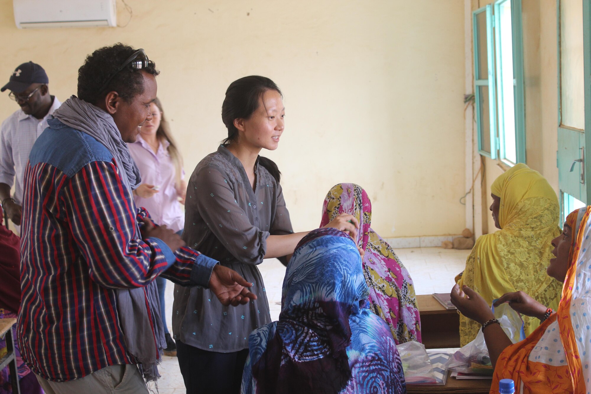 The 724th Expeditionary Air Base Squadron medical section conducted a three-day women’s hygiene class for 25 women from the Association of Nigerien Women Against War from Aug. 12 to Aug. 14, 2017, in Agadez, Niger.