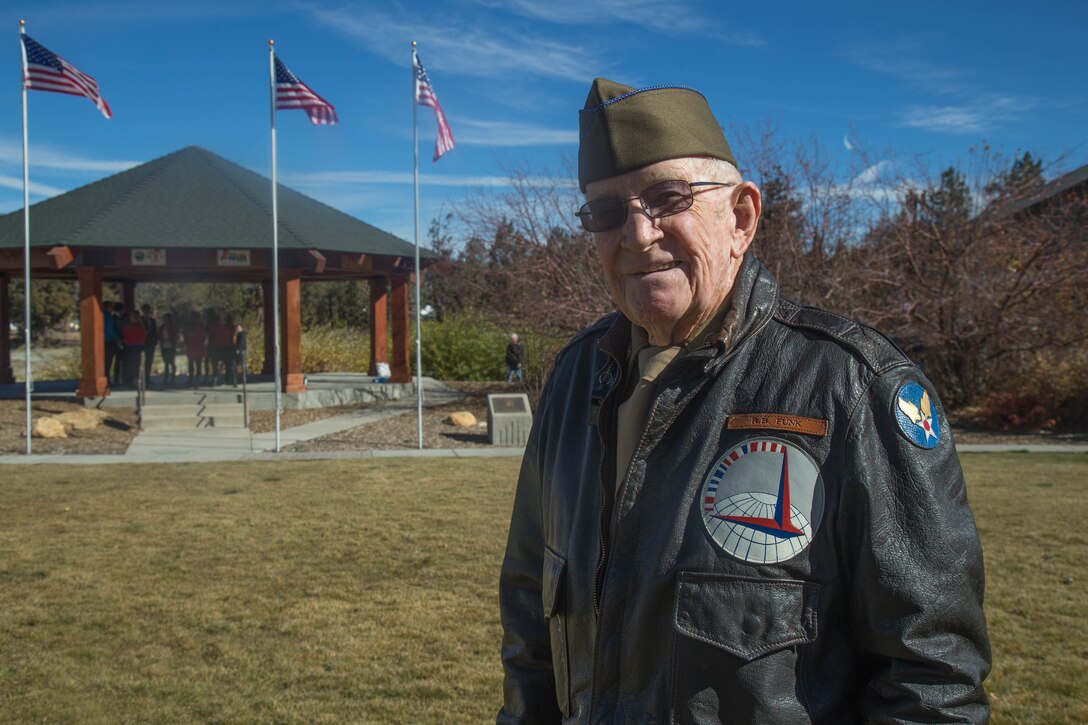 Funk was one of more than 100 veterans who attended a Veterans Day ceremony hosted by the city.