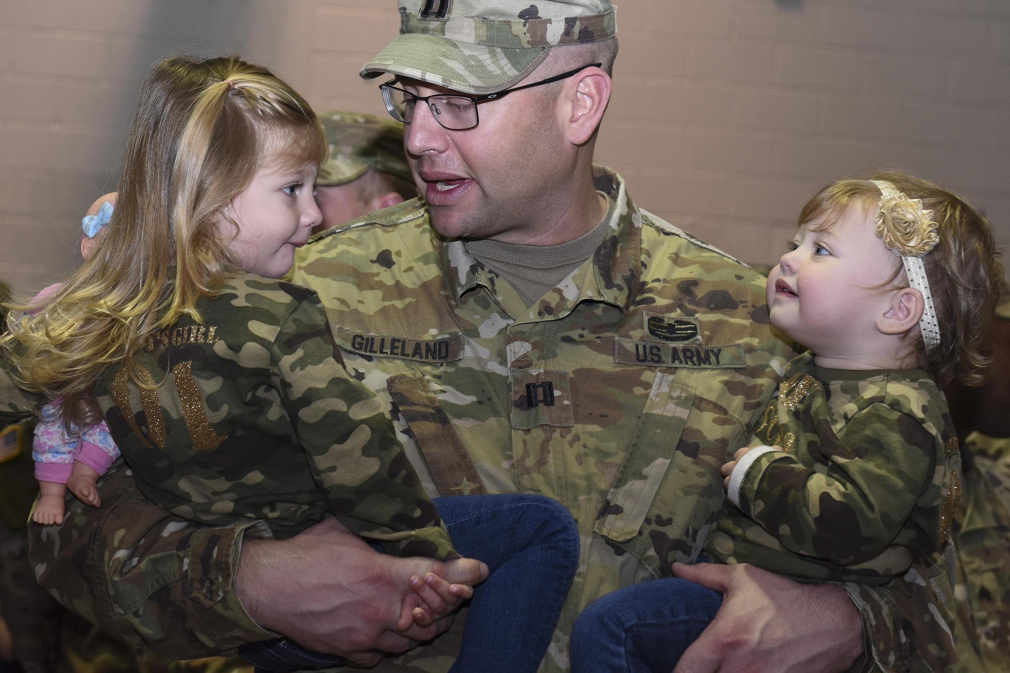 Family members, friends and fellow U.S. Army Soldiers said goodbye to 53rd Transportation Battalion (Movement Control) members during a deployment ceremony at Joint Base Langley-Eustis, Nov. 14, 2017.