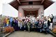 WADS members and community partners pose for a photo during the 8th annual Operation Turkey Drop, Nov. 16, 2017.  Operation Turkey Drop helps ease financial burdens of holiday expenses for Airmen and Soldiers on Joint Base Lewis-McChord and Camp Murray. The event is made possible by the Association of the United States Army, the Air Force Association and Pierce Military and Business Alliance and dozens of local businesses and organizations. (U.S. Air National Guard photo by Capt. Kimberly D. Burke)