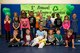 Children from Moody's Youth Center pose for a photo during the 23d Civil Engineer Squadron Recycling Science Fair, Nov. 15, 2017, at Moody Air Force Base, Ga. The 23d CES partnered with the youth programs for America Recycles Day. The event consisted of a fashion show, as well as a recycle science fair. It was designed to help foster more interest in recycling, to increase recycling on base and promote less solid waste to landfills. (U.S. Air Force photo by Airman 1st Class Erick Requadt)