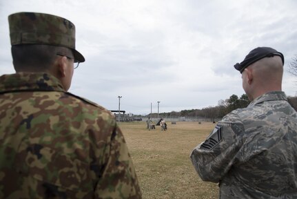 Misawa Airmen host JGSDF soldiers during bilateral exchange