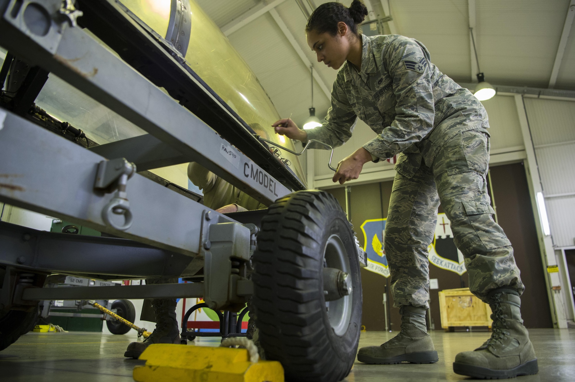 The egress shop is responsible for maintaining equipment such as ejection seats, canopies and other safety components of F-16 aircraft.