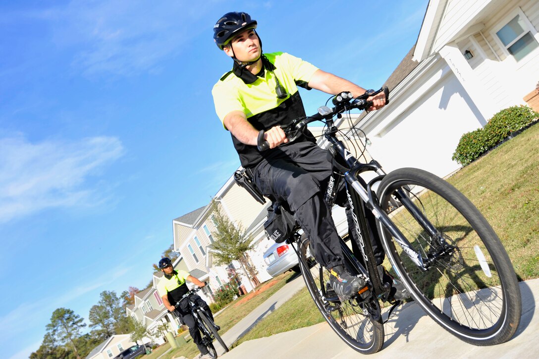 Every bike patrol shift consists of two patrolmen who watch over base housing every day from 6 a.m. until 8 p.m.