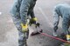 U.S. Airmen assigned to the 86th Comptroller Squadron, pull weeds outside their office on Ramstein Air Base Nov. 14, 2017. The goal of the Base Pride cleanup program was for every unit to contribute to base beautification.