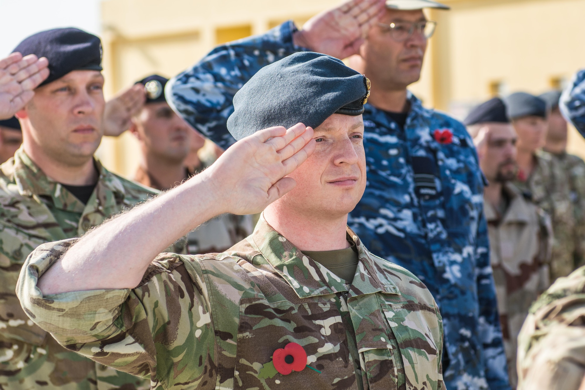 The Royal Air Force observes Remembrance Day at Al Udeid