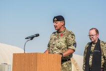 The Royal Air Force observes Remembrance Day at Al Udeid