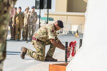 The Royal Air Force observes Remembrance Day at Al Udeid